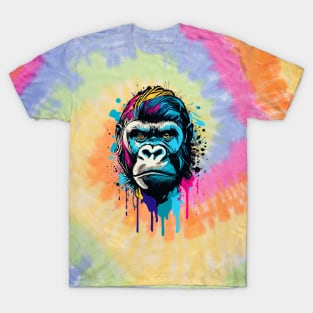 Gorilla colorful - Gorilla Art - Gorilla Head T-Shirt